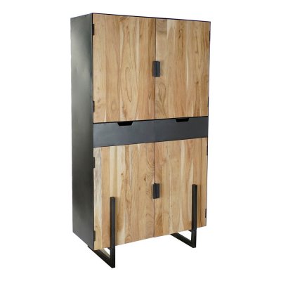 Cupboard DKD Home Decor Metal Acacia (100 x 45 x 185 cm)