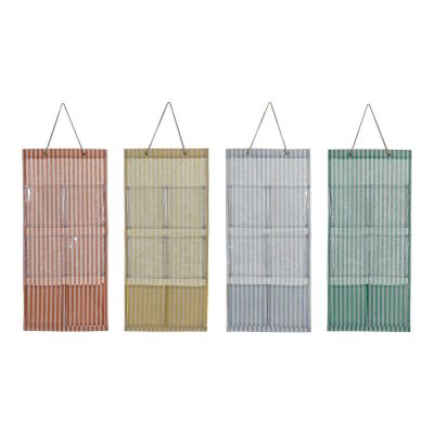 Hanging Clothes Organiser DKD Home Decor Polyester Cotton (26 x 3 x 66 cm) (4 pcs)
