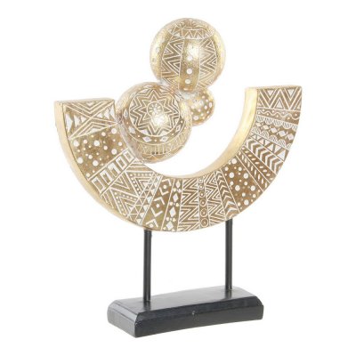 Decorative Figure DKD Home Decor Metal Resin Abstract (35 x 10.5 x 39.5 cm)