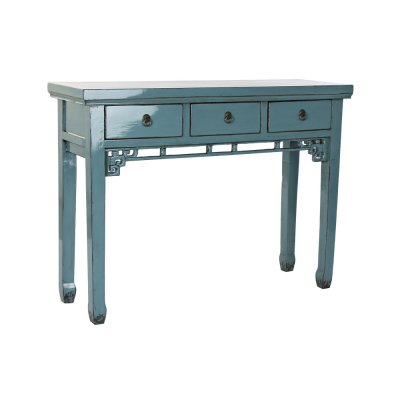 Side table DKD Home Decor MB-181878 113 x 38 x 84 cm Blue Metal Turquoise