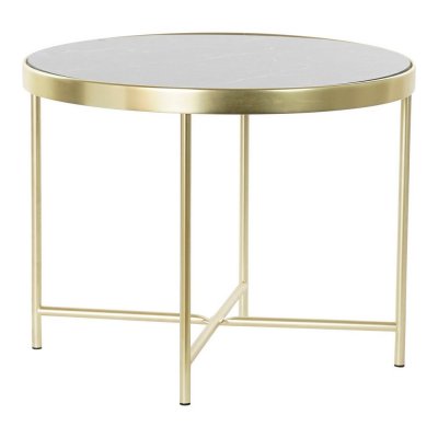 Side table DKD Home Decor Crystal Steel (60 x 60 x 46 cm)