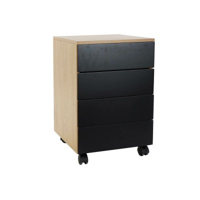 Chest of drawers DKD Home Decor Black Wood Brown MDF (45 x 40 x 62 cm)