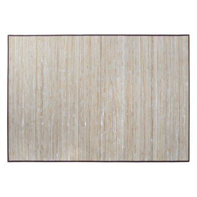 Carpet DKD Home Decor White Light brown Bamboo Worn (200 x 290 x 0,5 cm)