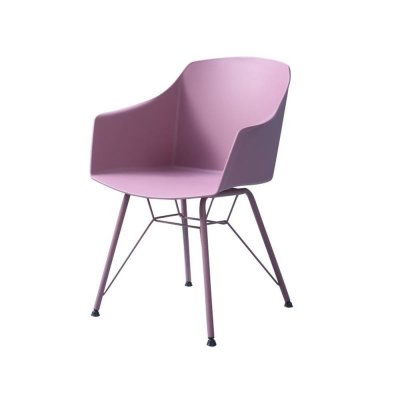 Chair DKD Home Decor Pink Metal Polypropylene (PP) (56 x 51 x 81.5 cm)