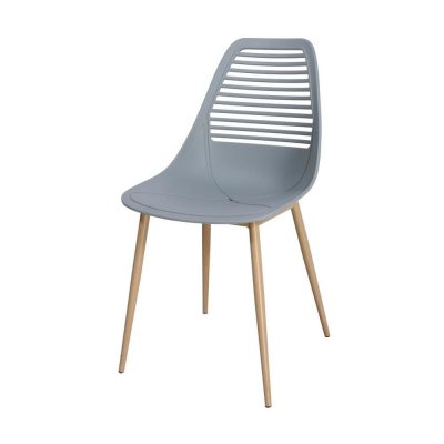 Chair DKD Home Decor Light grey Light brown 45 x 55 x 85 cm 45 x 56 x 84 cm