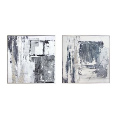 Painting DKD Home Decor Abstract 80 x 3 x 80 cm Modern (2 Units)