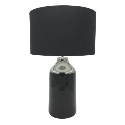 Desk lamp DKD Home Decor Black Multicolour Silver Metal Stoneware 50 W 220 V 32 x 32 x 52 cm