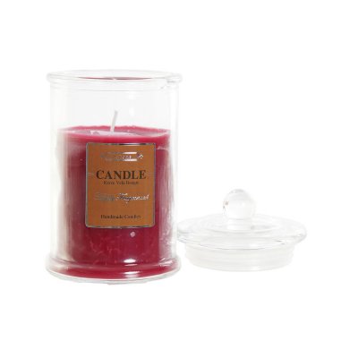 Scented Candle DKD Home Decor Maroon (8.5 x 8.5 x 15 cm)