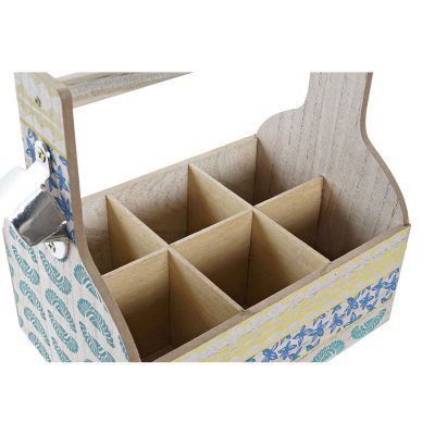 DKD Home Decor Flaskestativ DKD Home Decor 27 x 16,5 x 25 cm Blå Turkis Tre MDF (2 enheter)