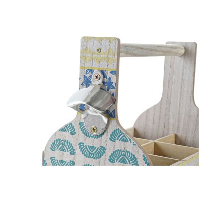 DKD Home Decor Flaskestativ DKD Home Decor 27 x 16,5 x 25 cm Blå Turkis Tre MDF (2 enheter)