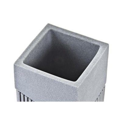 DKD Home Decor Tannbørste-holder DKD Home Decor Grå Harpiks 7,6 x 7,6 x 10 cm