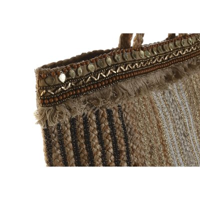 Håndveske for Kvinner DKD Home Decor Brun Krem 50 x 23 x 33 cm (2 enheter)