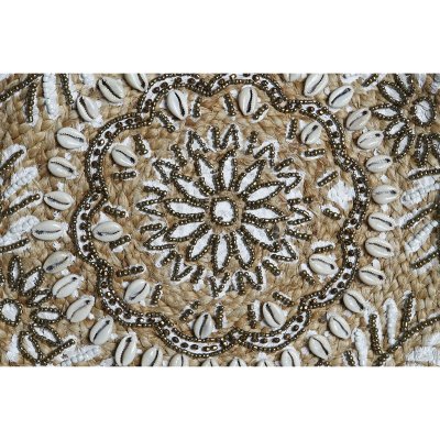 Håndveske for Kvinner DKD Home Decor Svart Beige Naturell 36 x 12 x 36 cm (2 enheter)