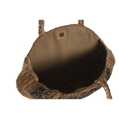 Håndveske for Kvinner DKD Home Decor Blå Svart Naturell 36 x 12 x 36 cm (2 enheter)