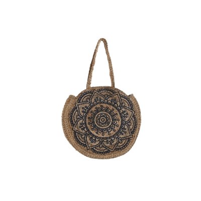 Håndveske for Kvinner DKD Home Decor Blå Svart Naturell 36 x 12 x 36 cm (2 enheter)
