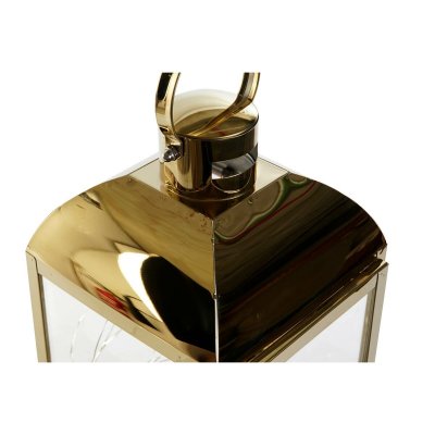 DKD Home Decor Lyhty Gyllen Rustfritt stål 15 x 14 36 cm