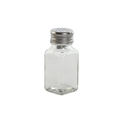 Home ESPRIT Salt og Pepperbøsse Svart Krystall Akasia 12 x 6 17, 5 cm Glass