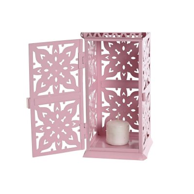 Home ESPRIT Lyhty Hvit Grønn rosa Jern Orientalsk 10 x 30 cm (4 enheter)
