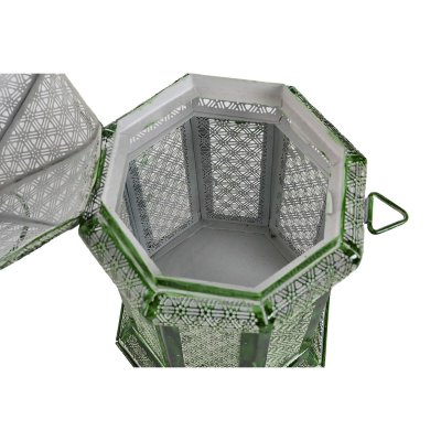 Home ESPRIT Lykter Grønn Metall Orientalsk 23 x 57 cm (2 Deler)