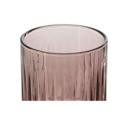 Home ESPRIT Sett med glass rosa Krystall (6 enheter)