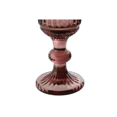 Home ESPRIT Koppesett rosa Krystall 6 x 18, 4 cm (6 enheter) Glass