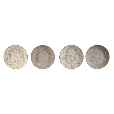 Home ESPRIT Platesett Brun beige Porselen 20 x 4 cm