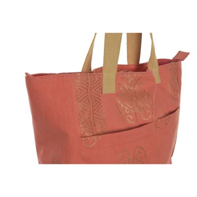 Håndveske for Kvinner Home ESPRIT Grønn Beige Gyllen Koral 55 x 14 x 35 cm (3 enheter)