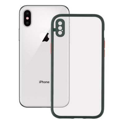 Mobile cover iPhone X/XS KSIX Duo Soft Green