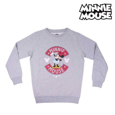 Hoodless Sweatshirt for Girls Minnie Mouse Grey