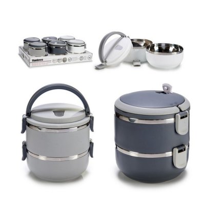 Lunch box White Grey Anthracite 1,5 L