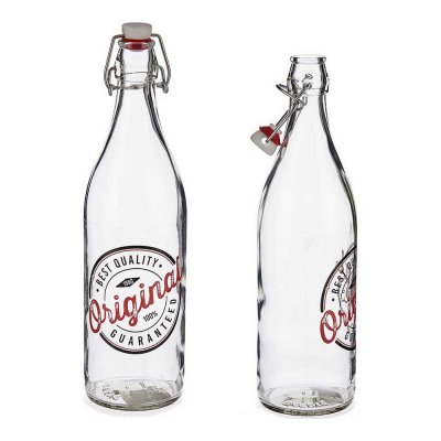 Bottle Original Transparent Metal Plastic Glass (1000 ml)