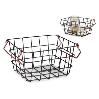 Basket Black Copper 18,5 x 12,5 x 24,5 cm (18,5 x 12,5 x 24,5 cm)