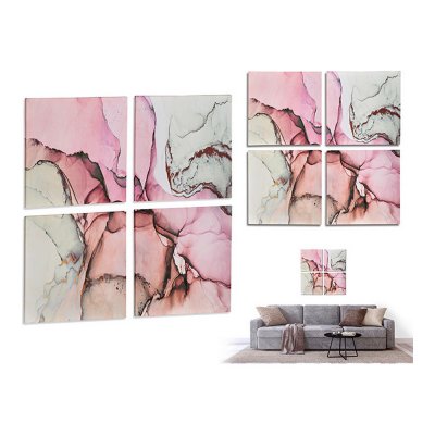 Painting Canvas Marble (4 Pieces)