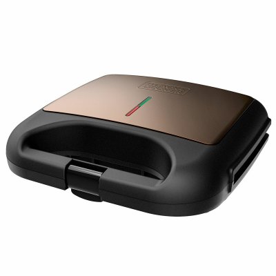 Black & Decker svart & Decker Smørbrødjern BXSA753E Svart Rustfritt stål