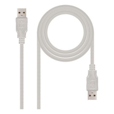 USB Cable NANOCABLE 10.01.0302 Beige 1 m