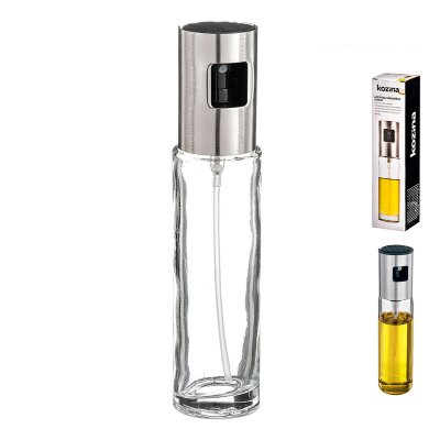 Kozina Sprayflaske med Olje eller Eddik Metall Krystall 150 ml Ø 4, 5 x 21 cm