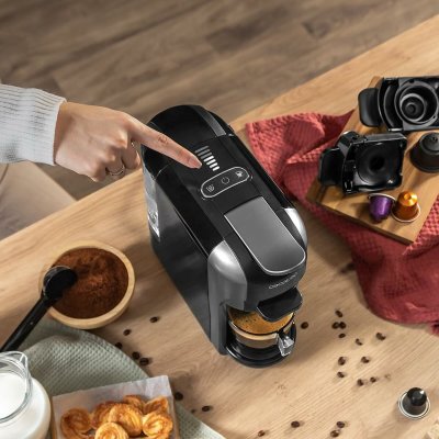 Cecotec Kapslet Kaffemaskin FreeStyle Compact 1450 W Svart 19 bar 600 ml Transparent Rustfritt stål