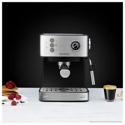 Cecotec Ekspress Manuell Kaffemaskin Power Espresso 20 Professionale 850 W 1, 5 L Svart Rustfritt stål