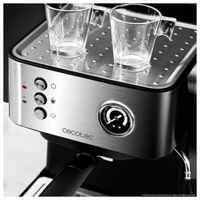 Cecotec Ekspress Manuell Kaffemaskin Power Espresso 20 Professionale 850 W 1, 5 L Svart Rustfritt stål