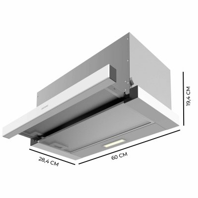 Cecotec Bjelle Bolero Flux TLM 603500 Hvit Rustfritt stål