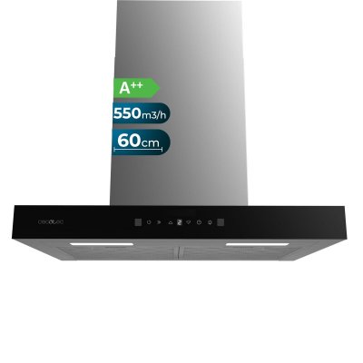 Cecotec Kjøkkenvifte 60 cm Bolero Flux TT 605500 Glass svart A++ kristall