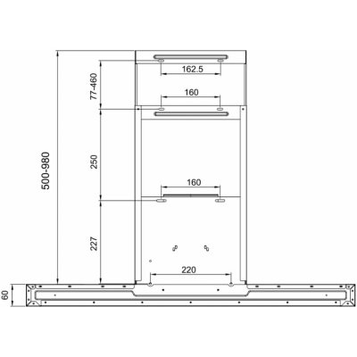 Cecotec Kjøkkenvifte 60 cm Bolero Flux TT 605500 Glass svart A++ kristall