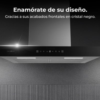 Cecotec Kjøkkenvifte 60 cm Bolero Flux TT 605500 Glass svart A++ kristall