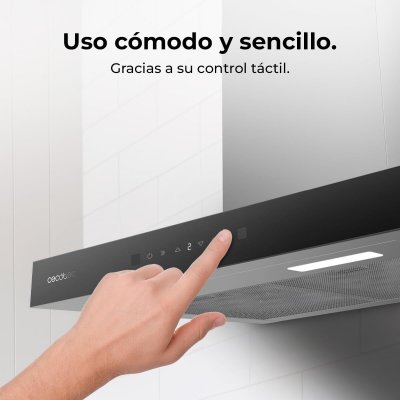 Cecotec Kjøkkenvifte 60 cm Bolero Flux TT 605500 Glass svart A++ kristall