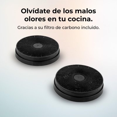 Cecotec Kjøkkenvifte 60 cm Bolero Flux TT 605500 Glass svart A++ kristall