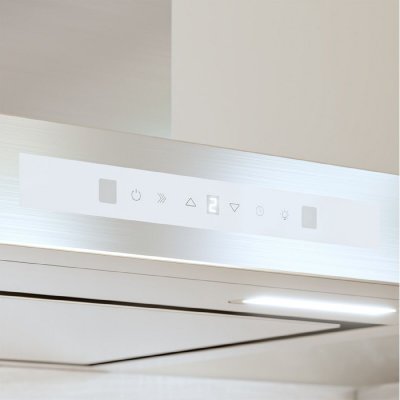 Cecotec Kjøkkenvifte Bolero Flux TT 608000 Slim Glass 60 cm Hvit A++ Rustfritt stål