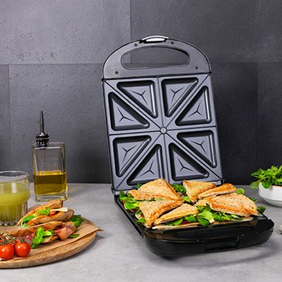Cecotec Smørbrødjern Rock´nToast Family 1500 W Hvit