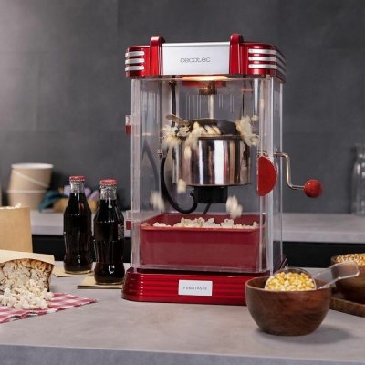 Cecotec Popcornmaskin Fun&Taste P’Corn Classic 300 W Rød Rustfritt stål