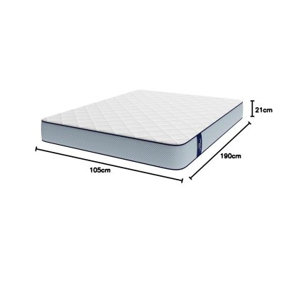 Cecotec Viscoelastisk Madrass Flow ViscoCare 1900 105x190 cm medium fast 21 høy Blå