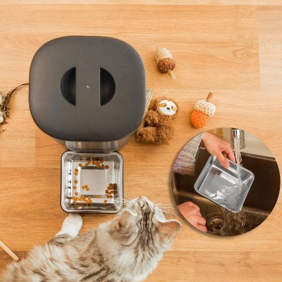Cecotec Automatisk mater Pumba 6000 Purrfect Meal Smart Vision 6 L Svart Rustfritt stål